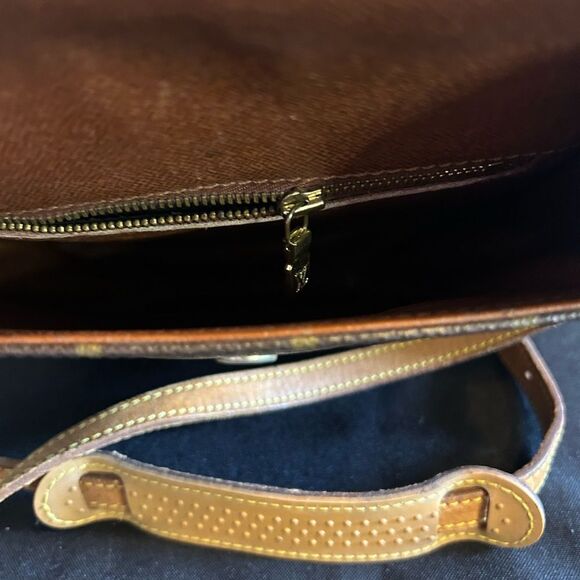 Louis Vuitton St Cloud Vintage Brown Monogram Crossbody Bag Authentic - Picture 5 of 10